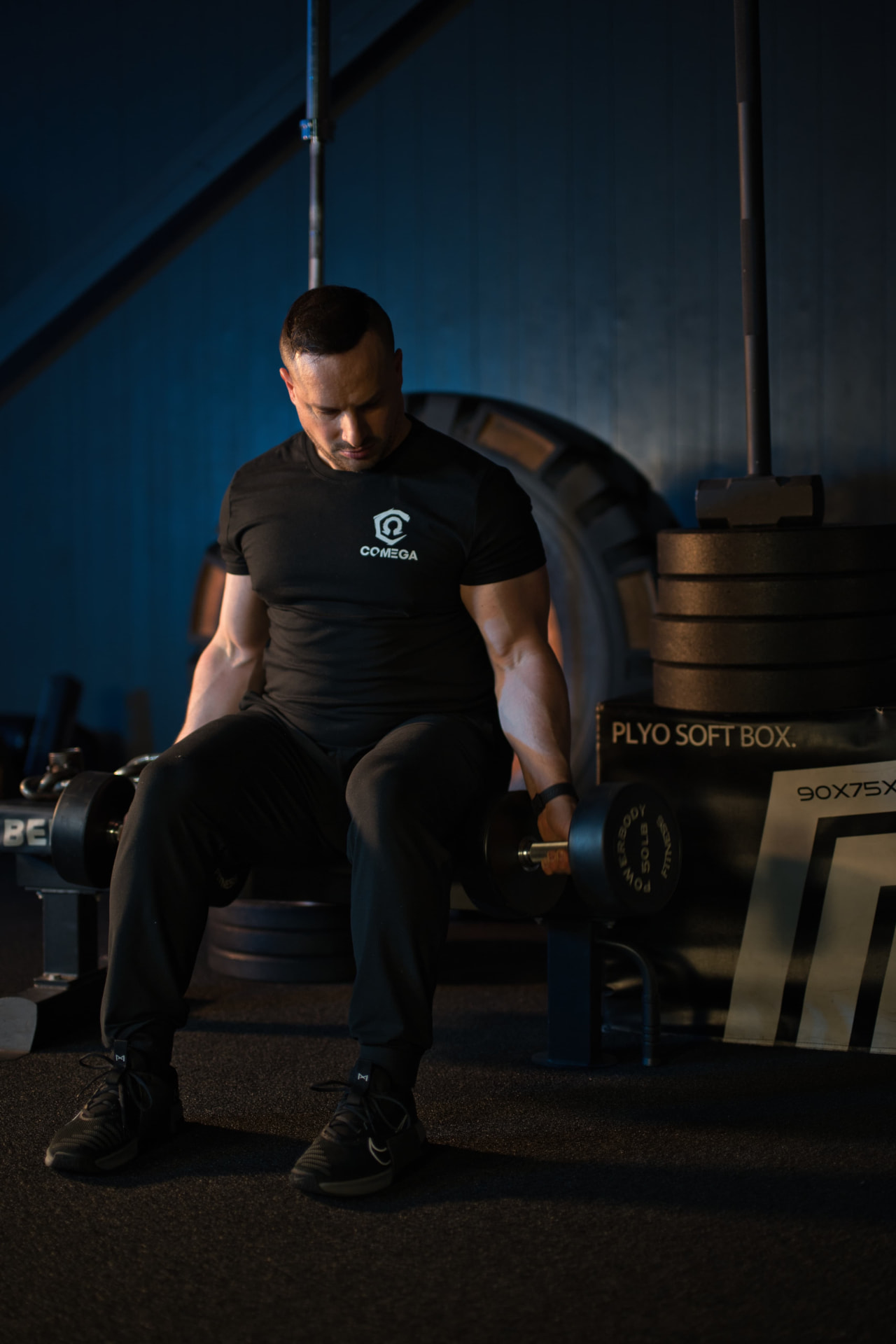 Comega coach in the training studio