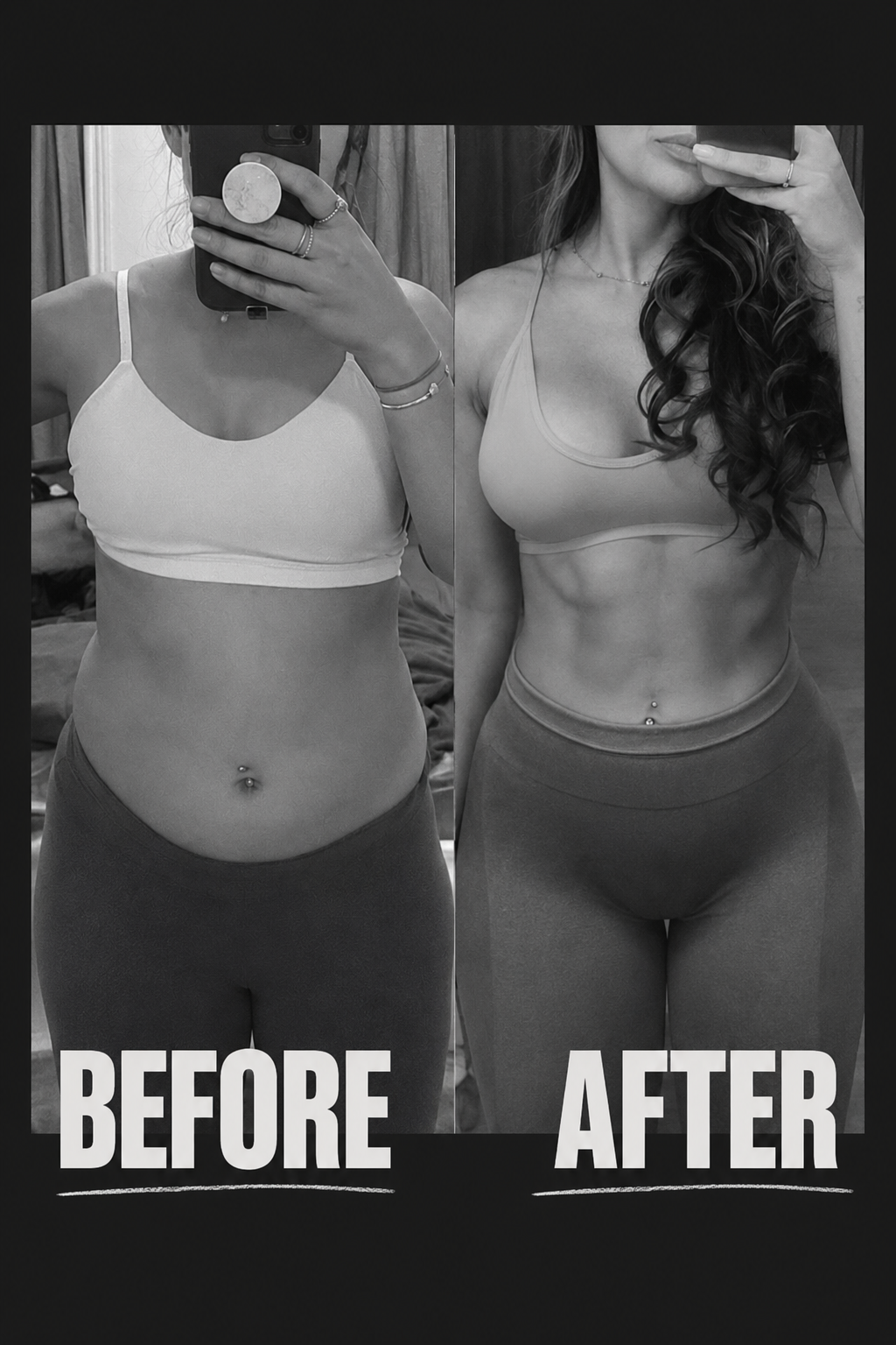 Client before and after transformation