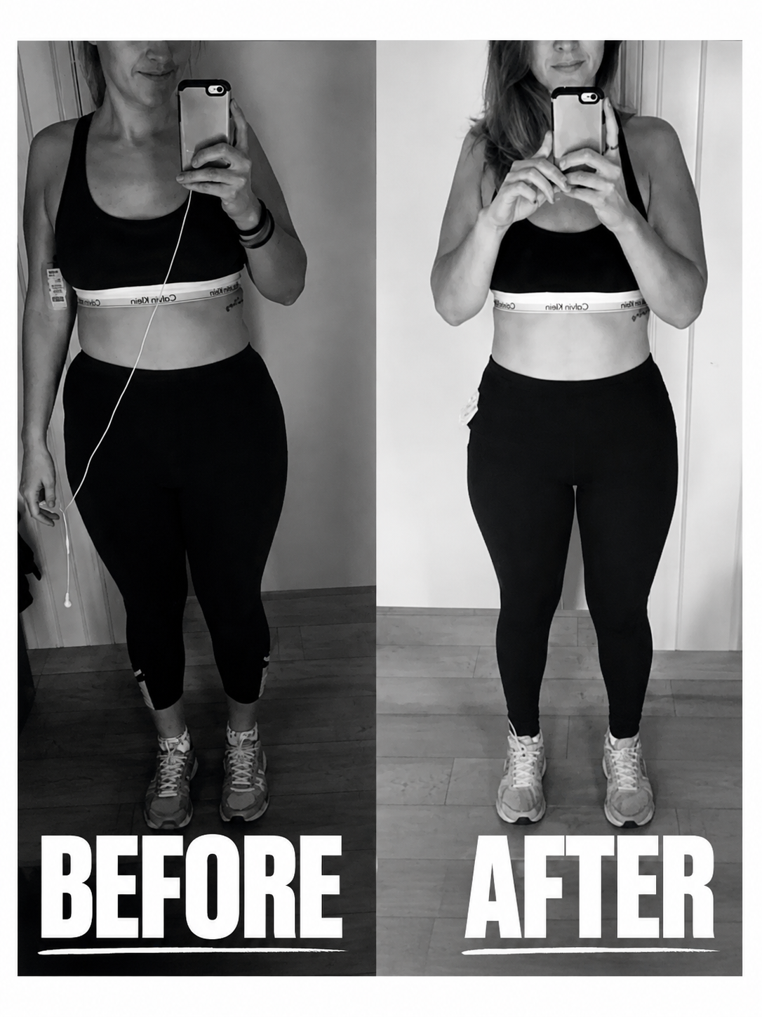 Client before and after transformation